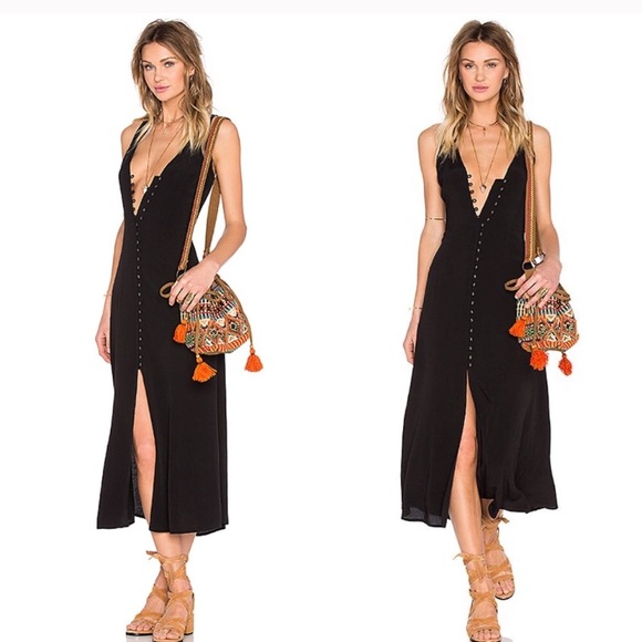 Privacy Please Dresses & Skirts - Privacy Please Lomax midi button dress XS